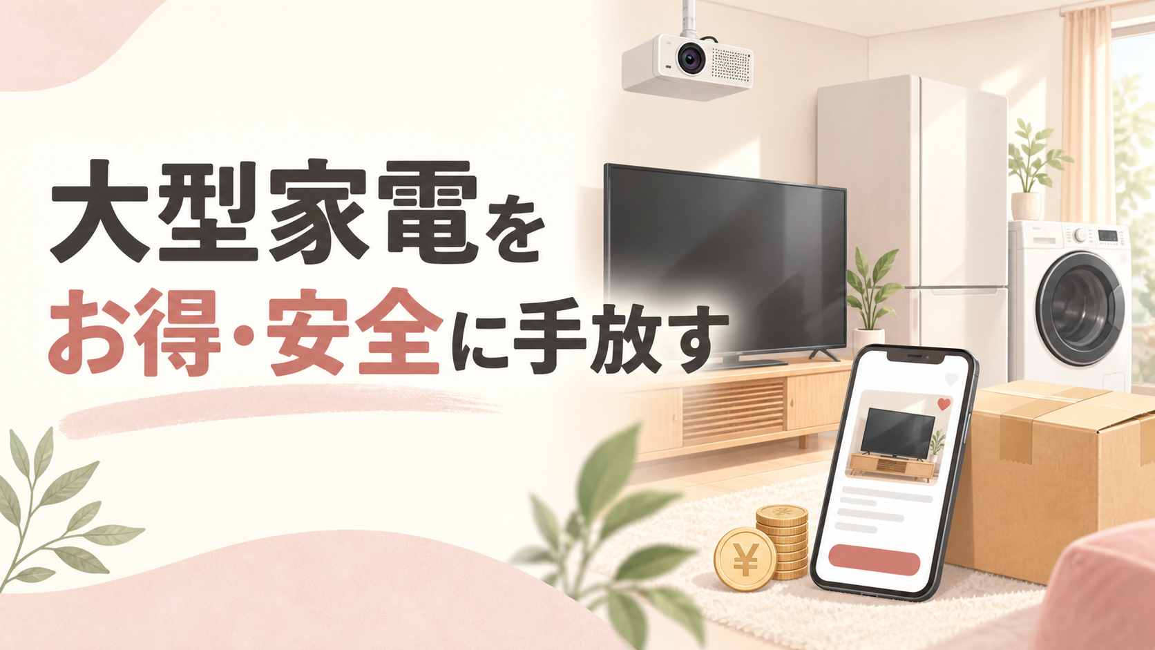 大型家電をお得・安全に手放す方法
