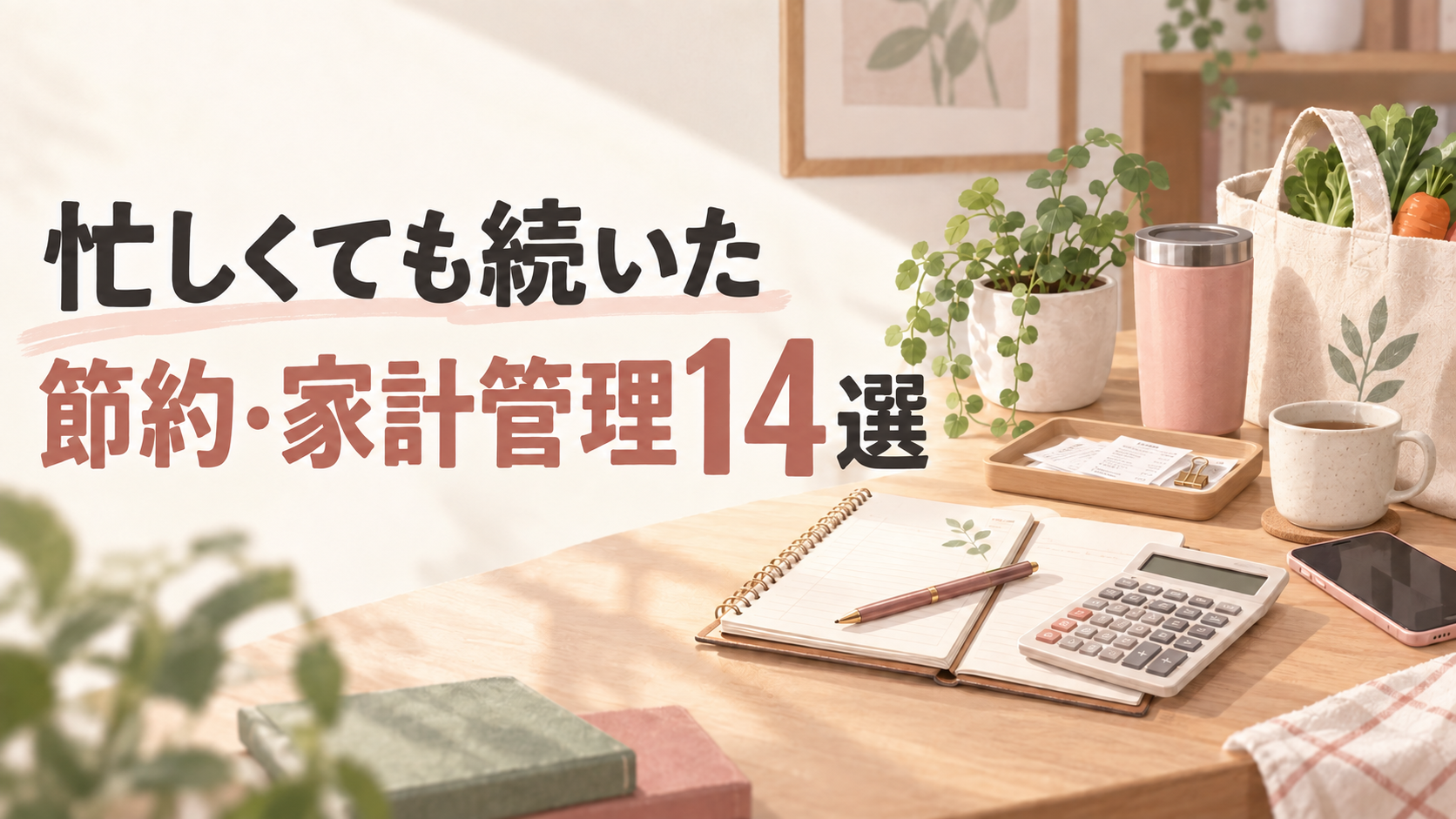 忙しくても続いた節約・家計管理14選